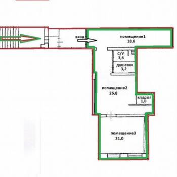 Сдается Нежилое помещение, 75 м²