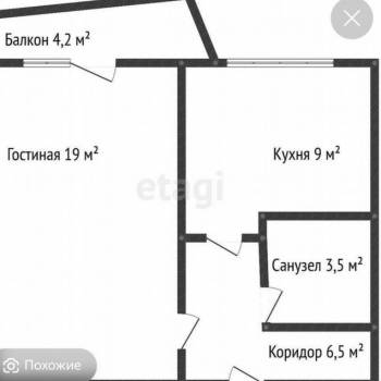 Продается 1-комнатная квартира, 38 м²