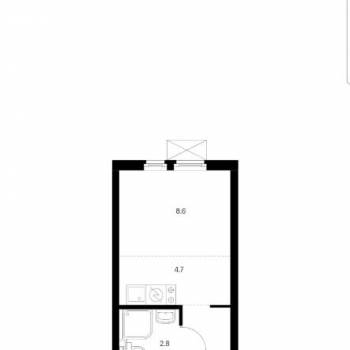Продается 1-комнатная квартира, 19,3 м²