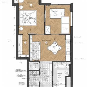 Продается 2-х комнатная квартира, 59,2 м²