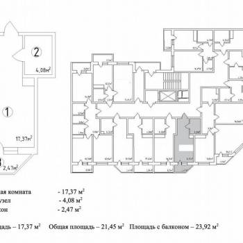 Продается 1-комнатная квартира, 22 м²
