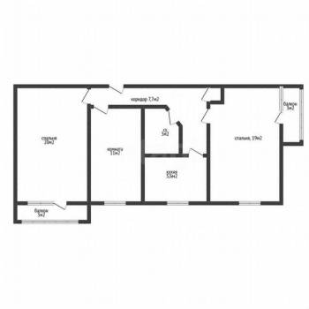 Продается 3-х комнатная квартира, 71,9 м²