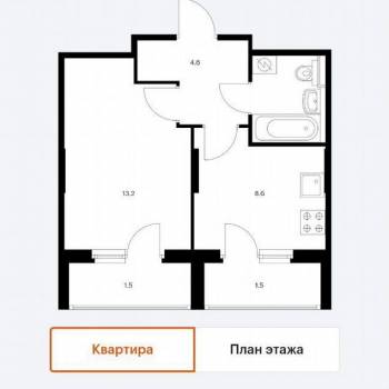 Сдается 1-комнатная квартира, 32 м²