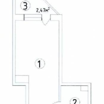Продается 1-комнатная квартира, 22,1 м²