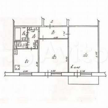 Сдается 2-х комнатная квартира, 53,1 м²