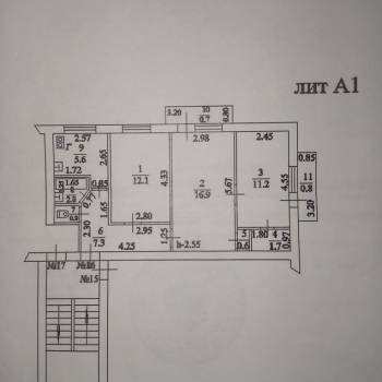 Продается 3-х комнатная квартира, 58,3 м²