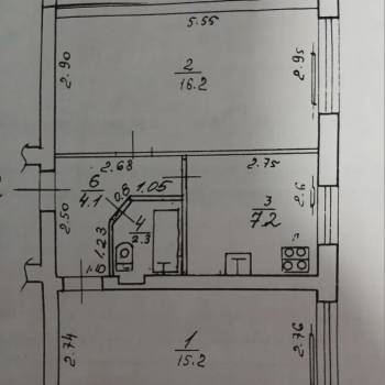 Продается 2-х комнатная квартира, 45 м²