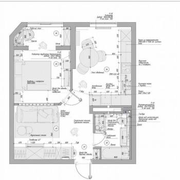 Продается 1-комнатная квартира, 46,5 м²