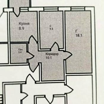 Продается 2-х комнатная квартира, 50,7 м²
