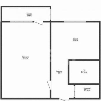 Сдается 1-комнатная квартира, 38 м²