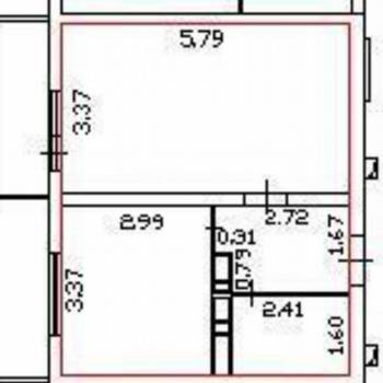Продается 1-комнатная квартира, 38 м²