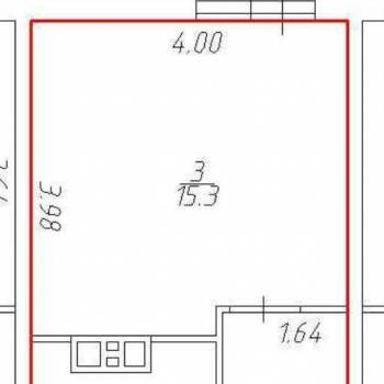 Продается 1-комнатная квартира, 26 м²
