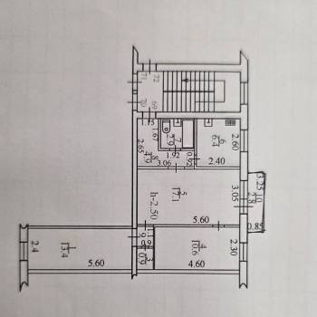 Продается 3-х комнатная квартира, 57,2 м²