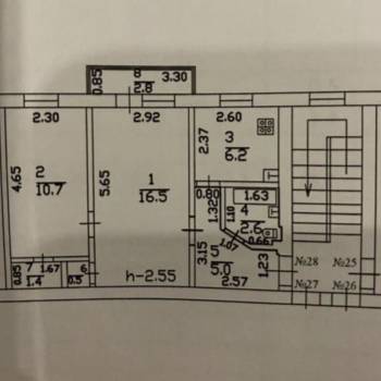Продается 2-х комнатная квартира, 44 м²