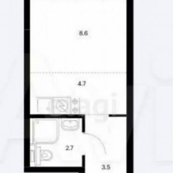 Сдается 1-комнатная квартира, 20 м²