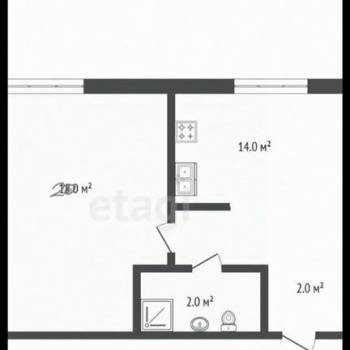 Продается 1-комнатная квартира, 38,2 м²