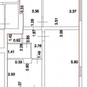 Продается 2-х комнатная квартира, 56,1 м²