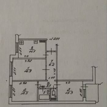 Продается 3-х комнатная квартира, 64,8 м²