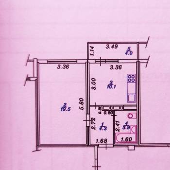 Продается 1-комнатная квартира, 37,8 м²