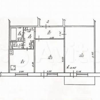 Сдается 2-х комнатная квартира, 53,1 м²