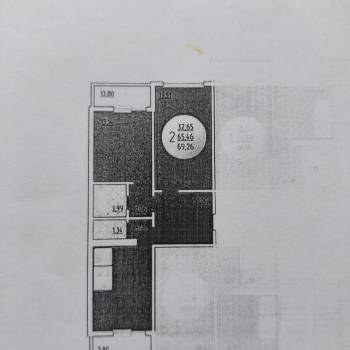 Продается 2-х комнатная квартира, 65,4 м²