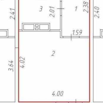 Продается 1-комнатная квартира, 26 м²