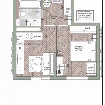 Продается 1-комнатная квартира, 33,1 м²