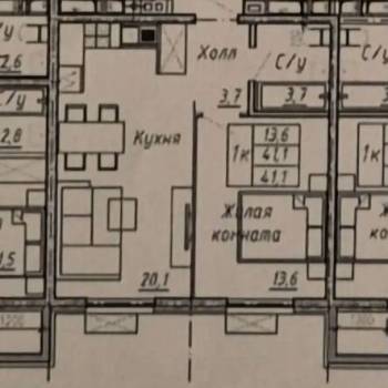 Сдается 1-комнатная квартира, 43 м²