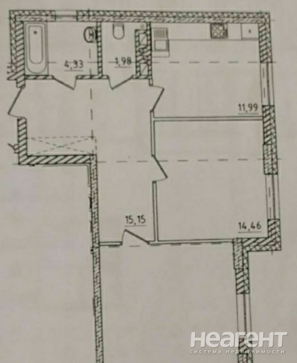 Продается 2-х комнатная квартира, 68 м²