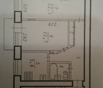 Продается 2-х комнатная квартира, 42 м²