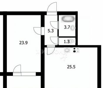 Продается 2-х комнатная квартира, 60,1 м²