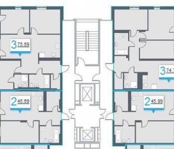 Продается 3-х комнатная квартира, 63,37 м²