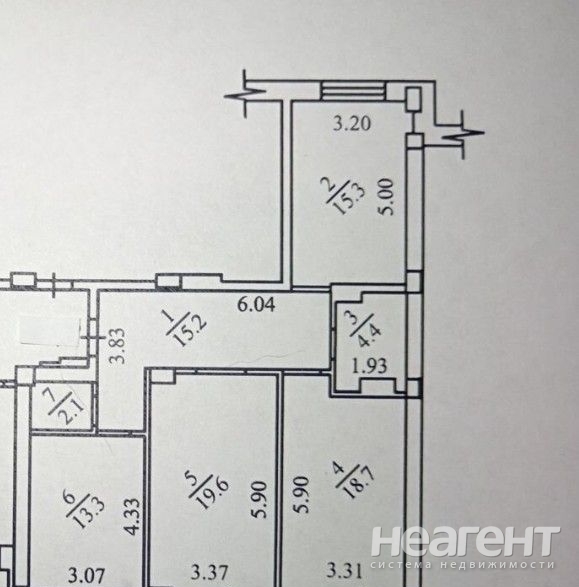 Продается 3-х комнатная квартира, 89 м²