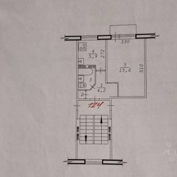 Продается 1-комнатная квартира, 28,9 м²