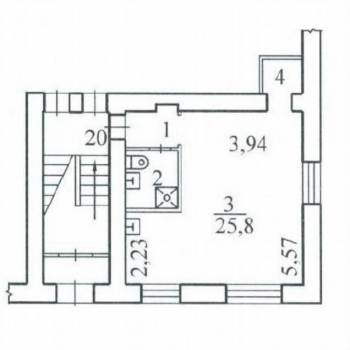 Продается 1-комнатная квартира, 32,1 м²