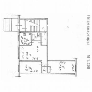 Продается 3-х комнатная квартира, 59 м²