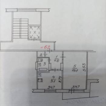 Продается 1-комнатная квартира, 39 м²