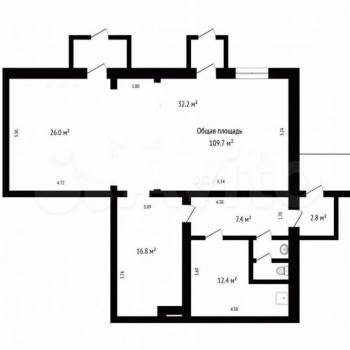 Продается Нежилое помещение, 109 м²