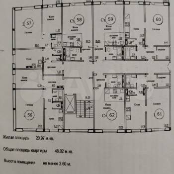 Продается 1-комнатная квартира, 48 м²