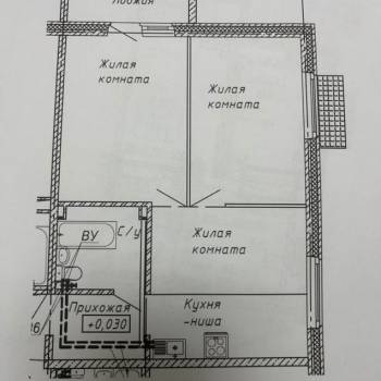 Продается 3-х комнатная квартира, 53 м²