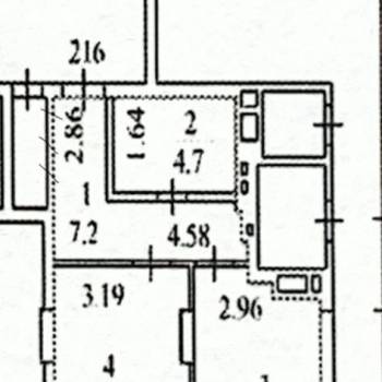 Продается 1-комнатная квартира, 40,6 м²