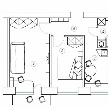 Сдается 2-х комнатная квартира, 45,7 м²