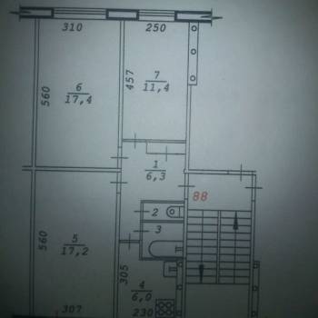 Продается 3-х комнатная квартира, 60 м²