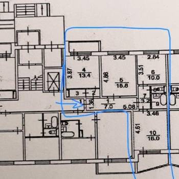 Продается 3-х комнатная квартира, 73 м²