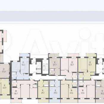 Продается 2-х комнатная квартира, 52,4 м²