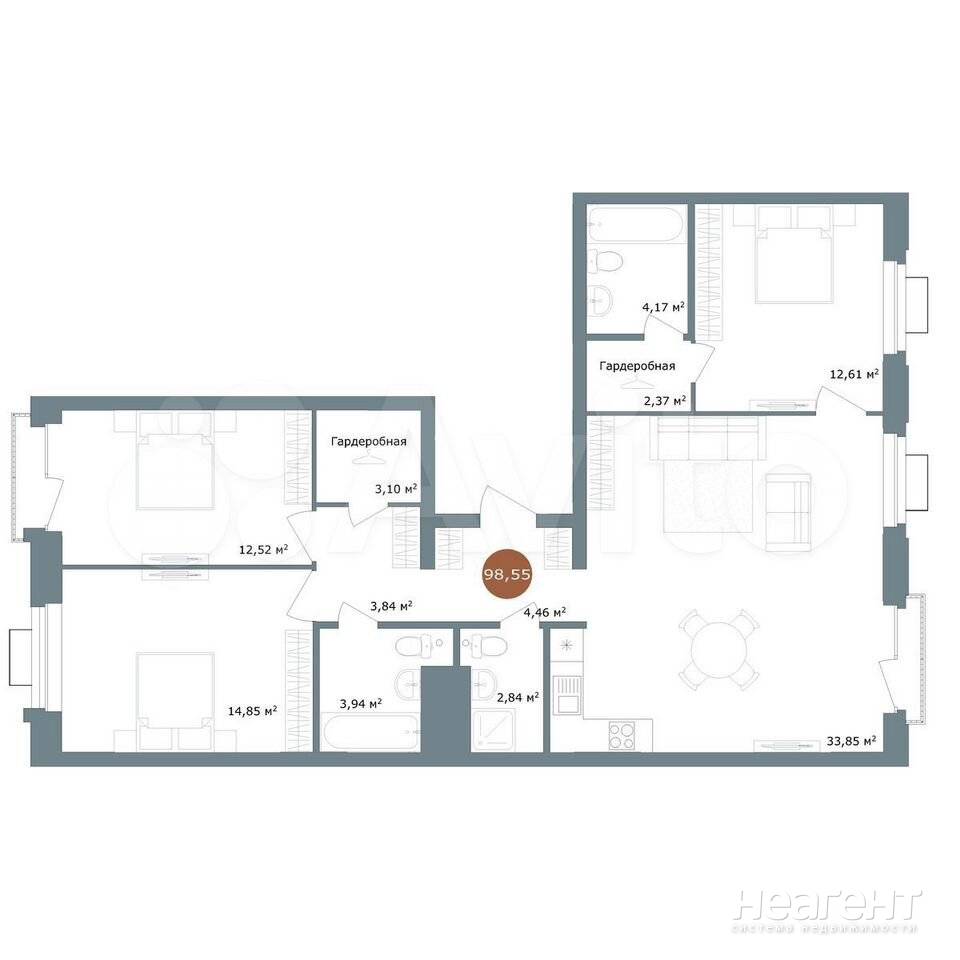 Продажа 3-х к квартиры, Ленинский, ул. Костычева