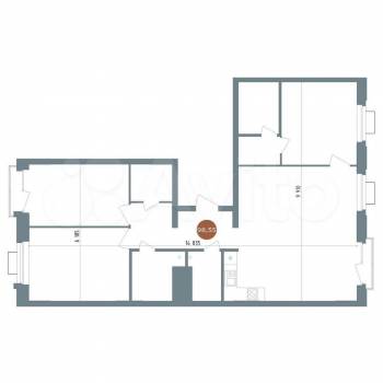 Продается 3-х комнатная квартира, 98,6 м²