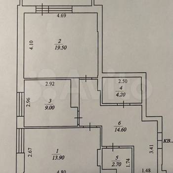 Продается 2-х комнатная квартира, 68,7 м²