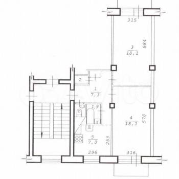 Продается 2-х комнатная квартира, 54,2 м²