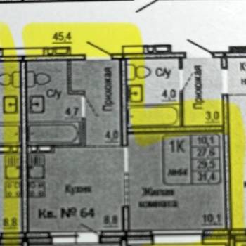 Продается 1-комнатная квартира, 27,8 м²